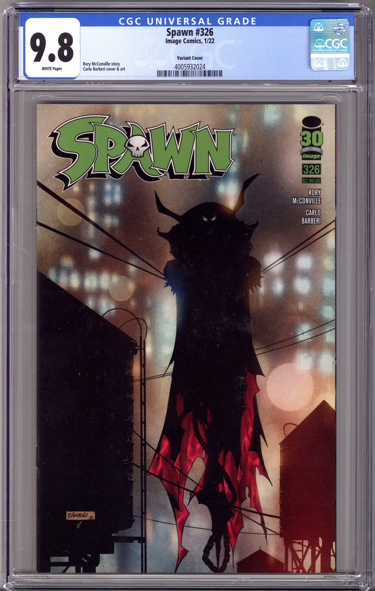 Spawn 326 CGC 9.8 (NM/M) (2022) Barberi Variant