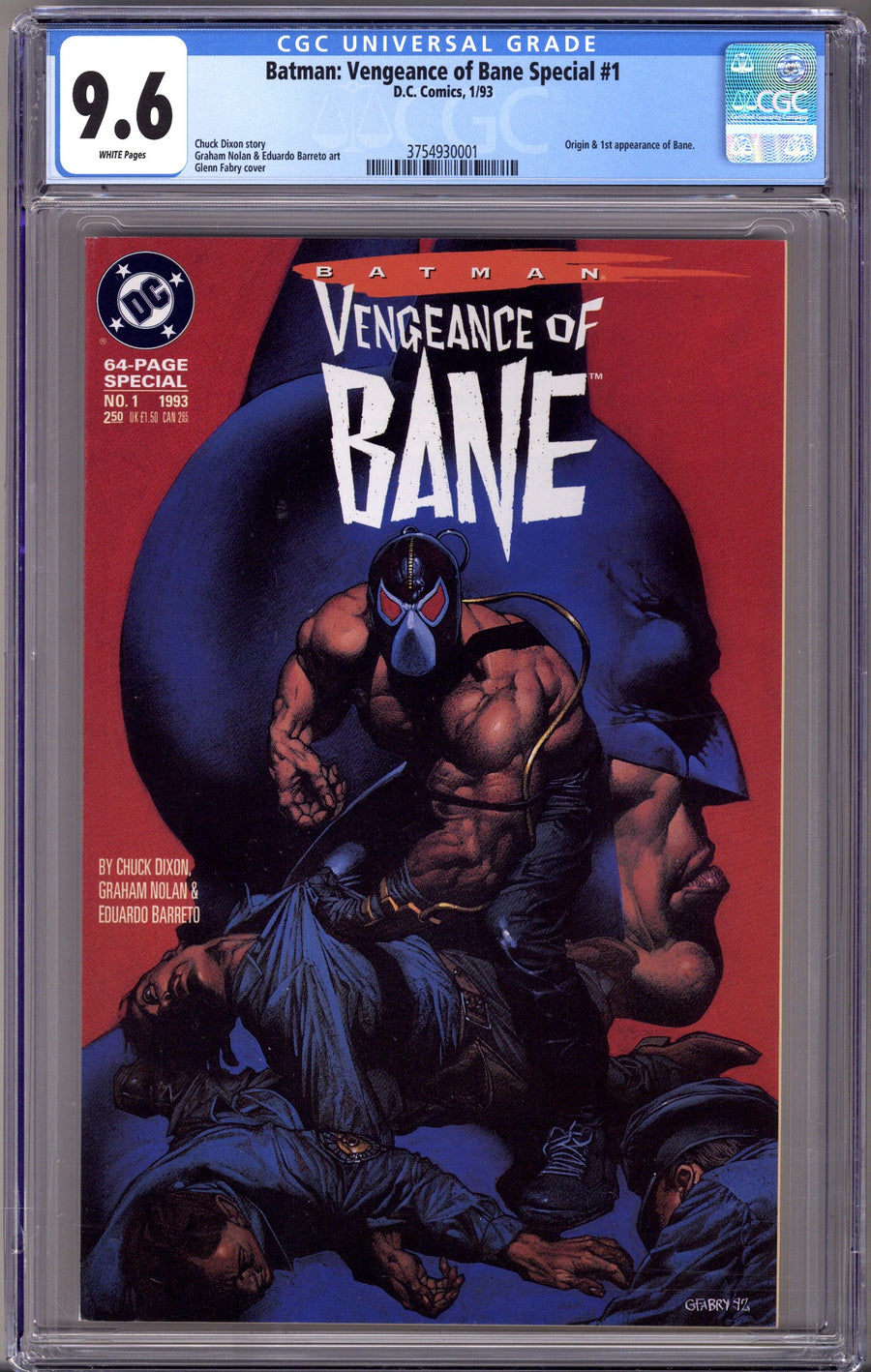 Batman: Vengeance of Bane Special 1 CGC 9.6 (NM+) (1993) 