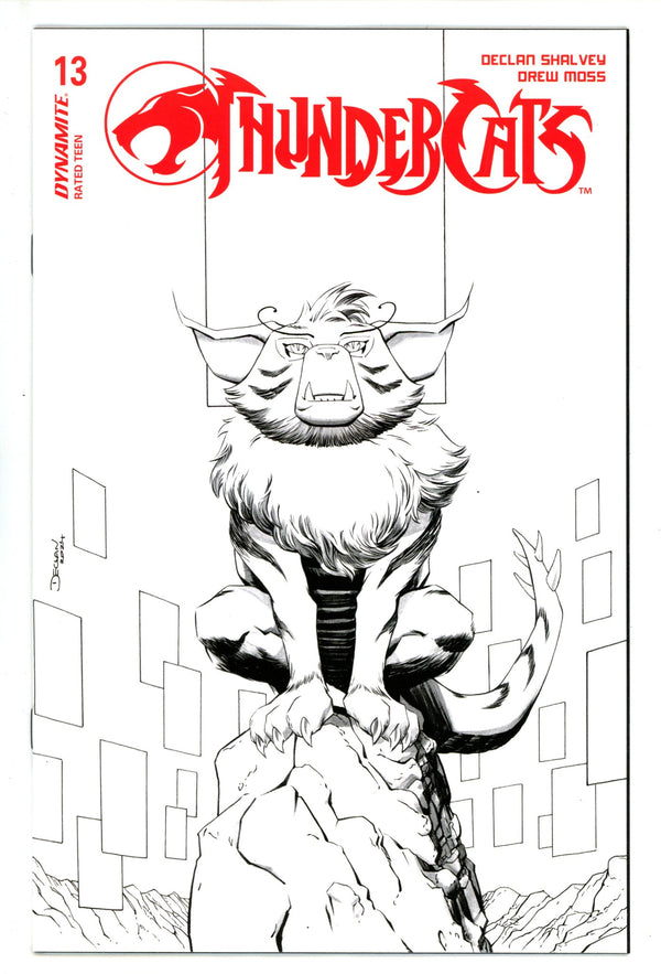 Thundercats 13 Shalvey B&W Incentive Variant (2025)