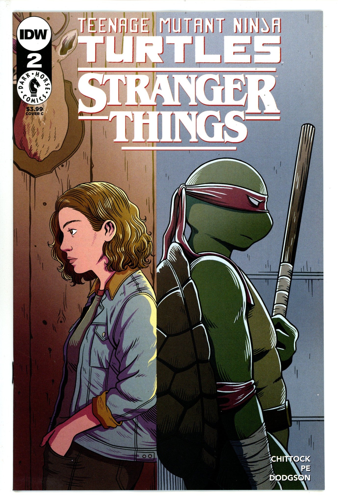 Teenage Mutant Ninja Turtles X Stranger Things 2 Woodall Variant (2023)