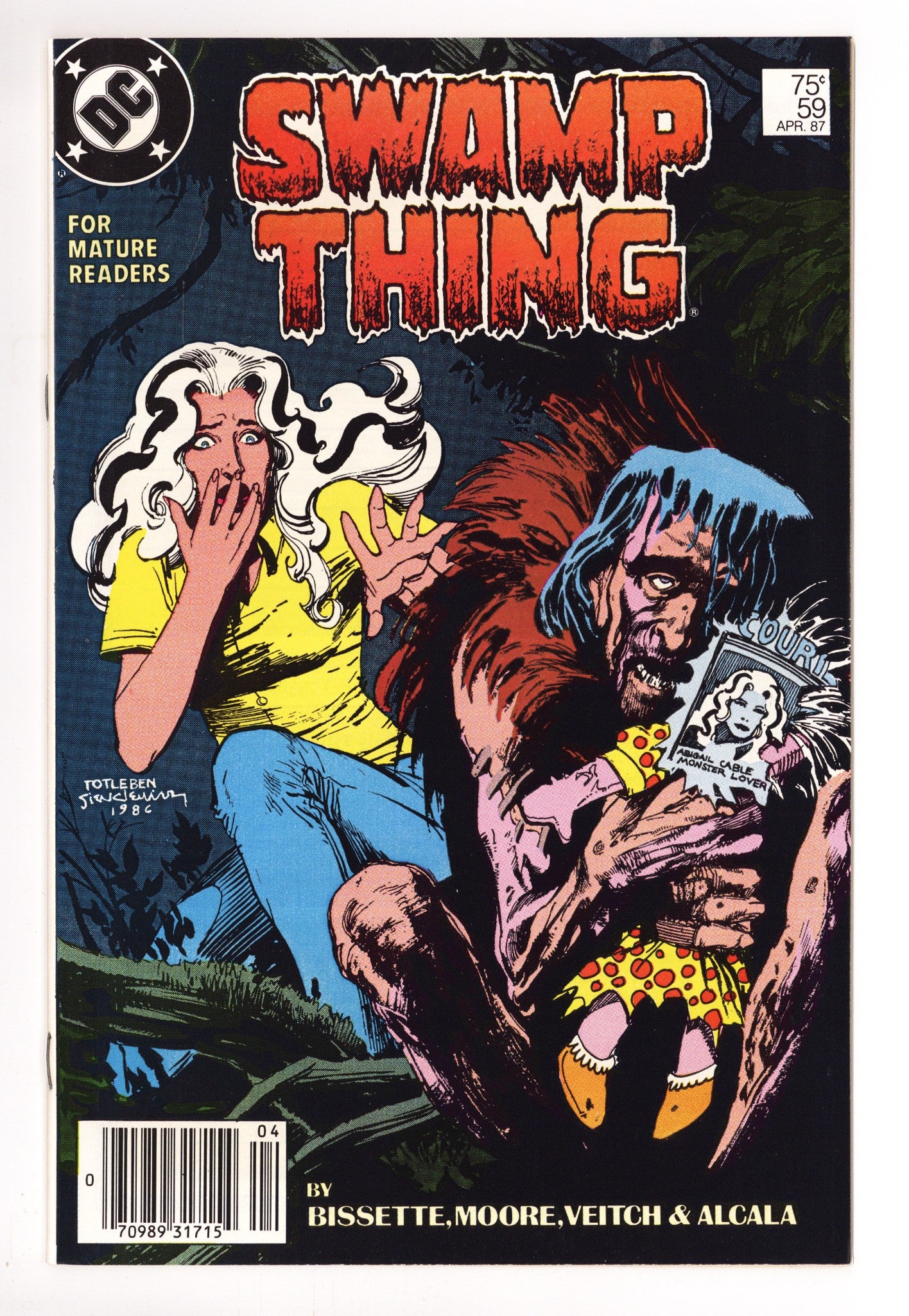Swamp Thing Vol 2 59 High Grade (1987) Newsstand 