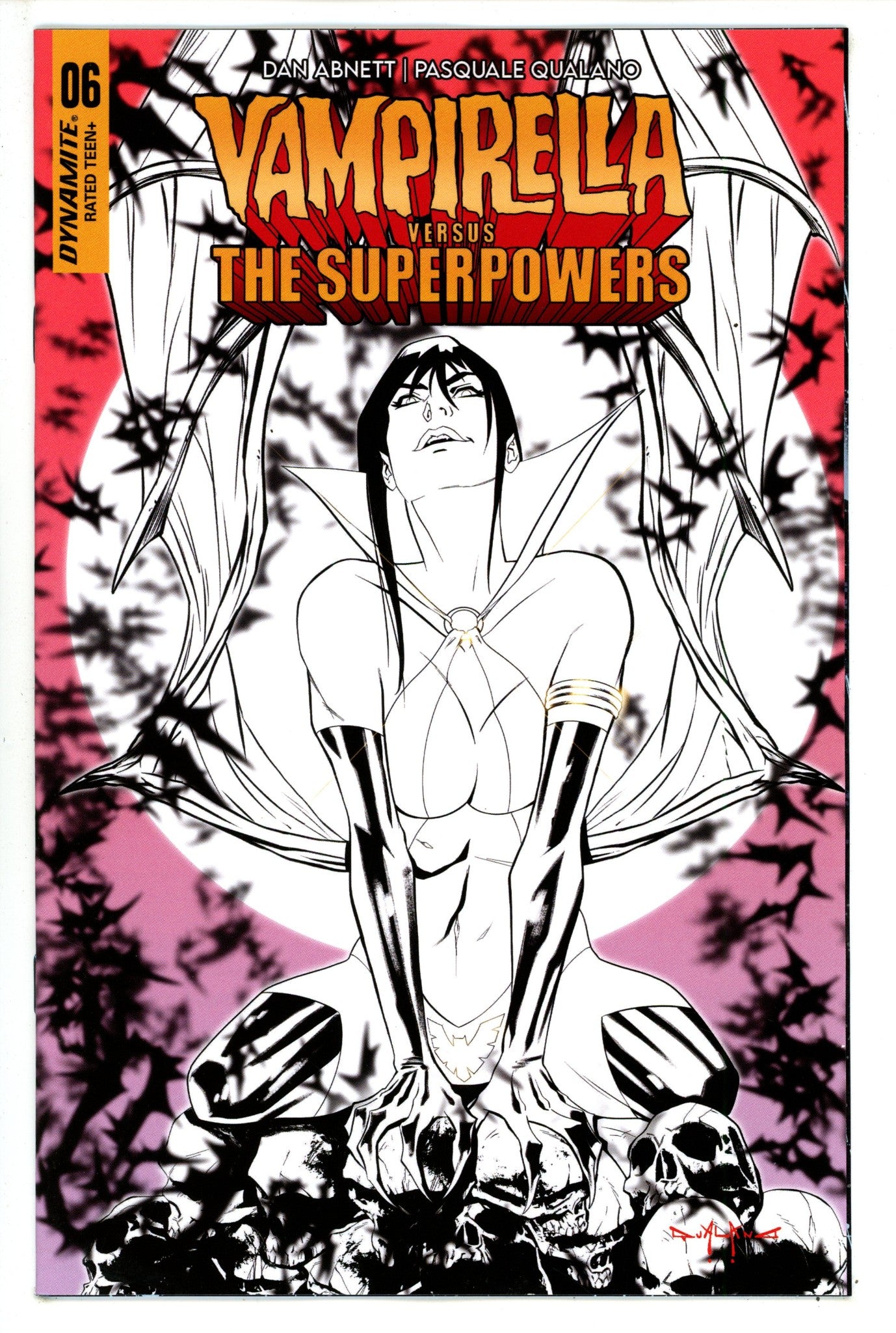 Vampirella Vs Superpowers 6 Qualano Line Art Incentive Variant (2023)