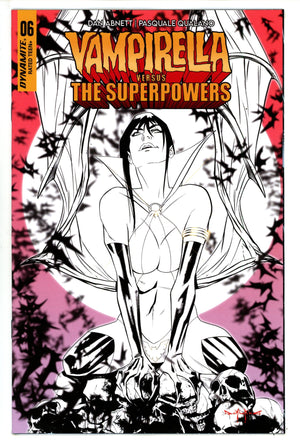 Vampirella Vs Superpowers 6 Qualano Line Art Incentive Variant (2023)