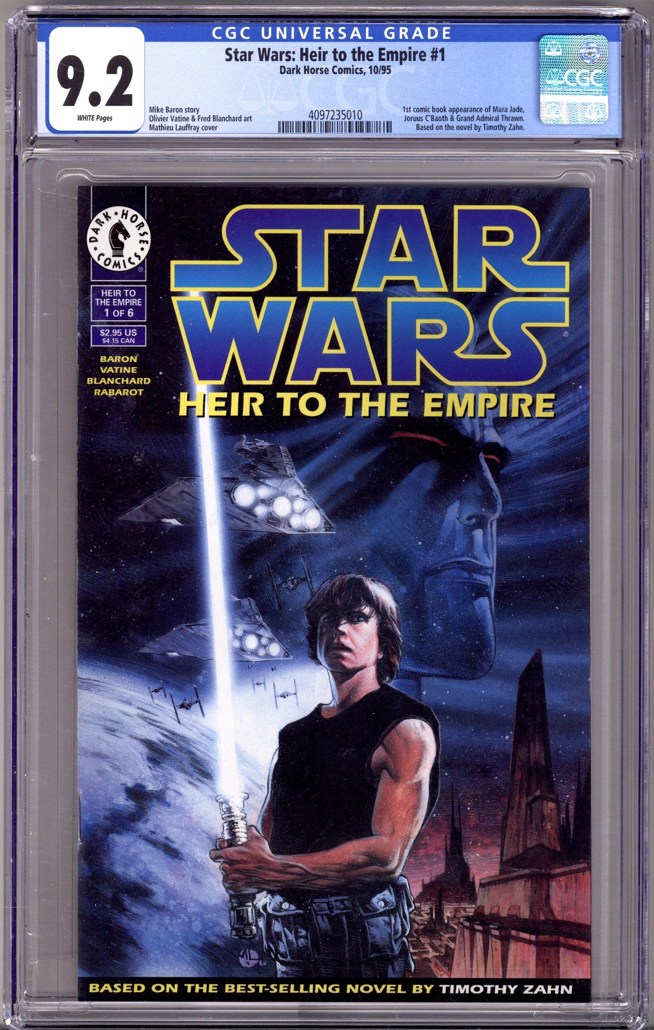 Star Wars: Heir to the Empire   1 CGC 9.2 (NM-)   (1995)        