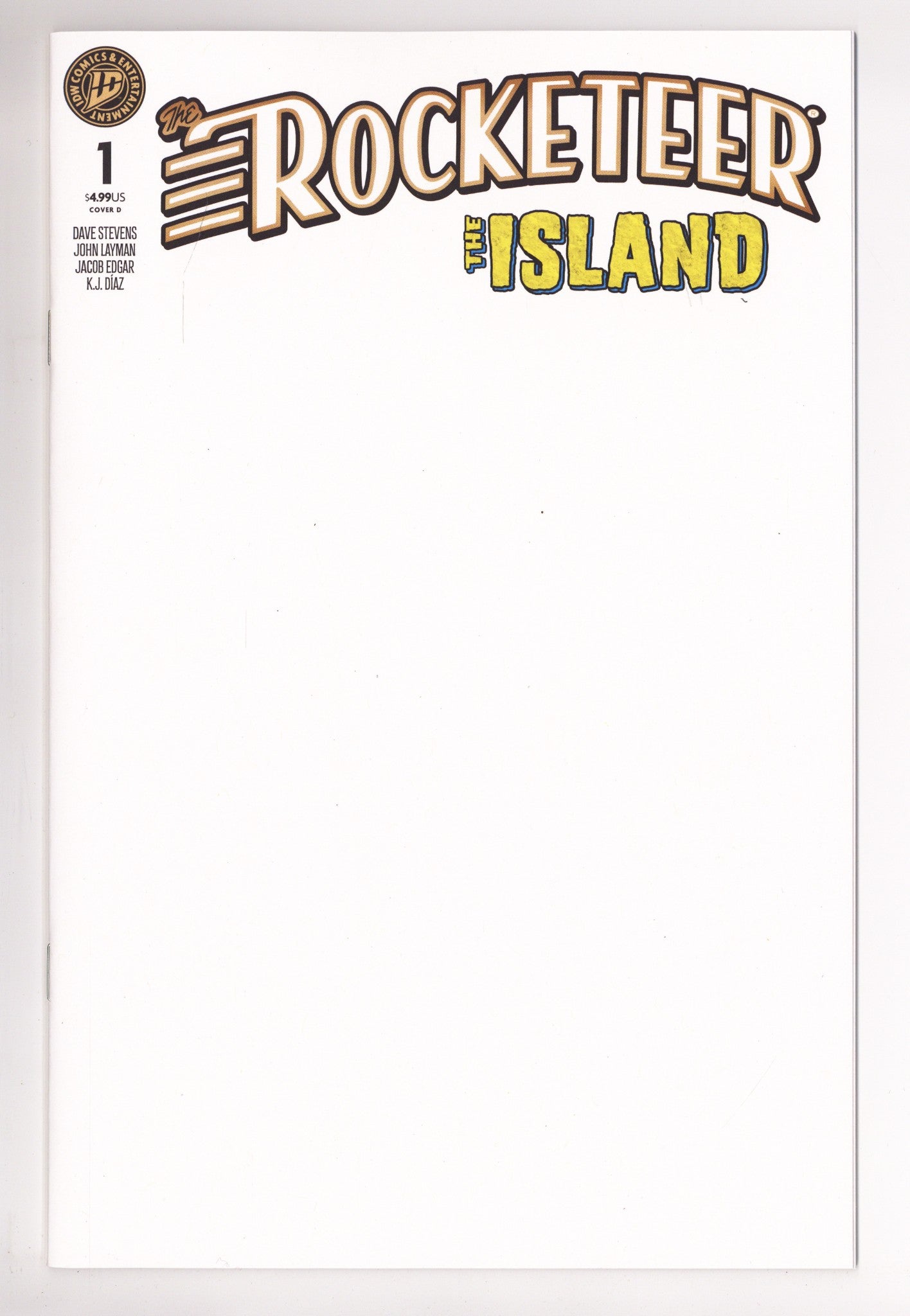 The Rocketeer: The Island 1 Blank Variant (2025)
