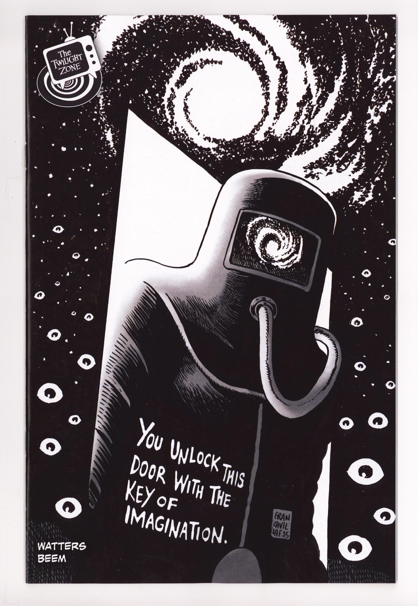 The Twilight Zone 1 Francavilla B&W Connecting Variant (2025)