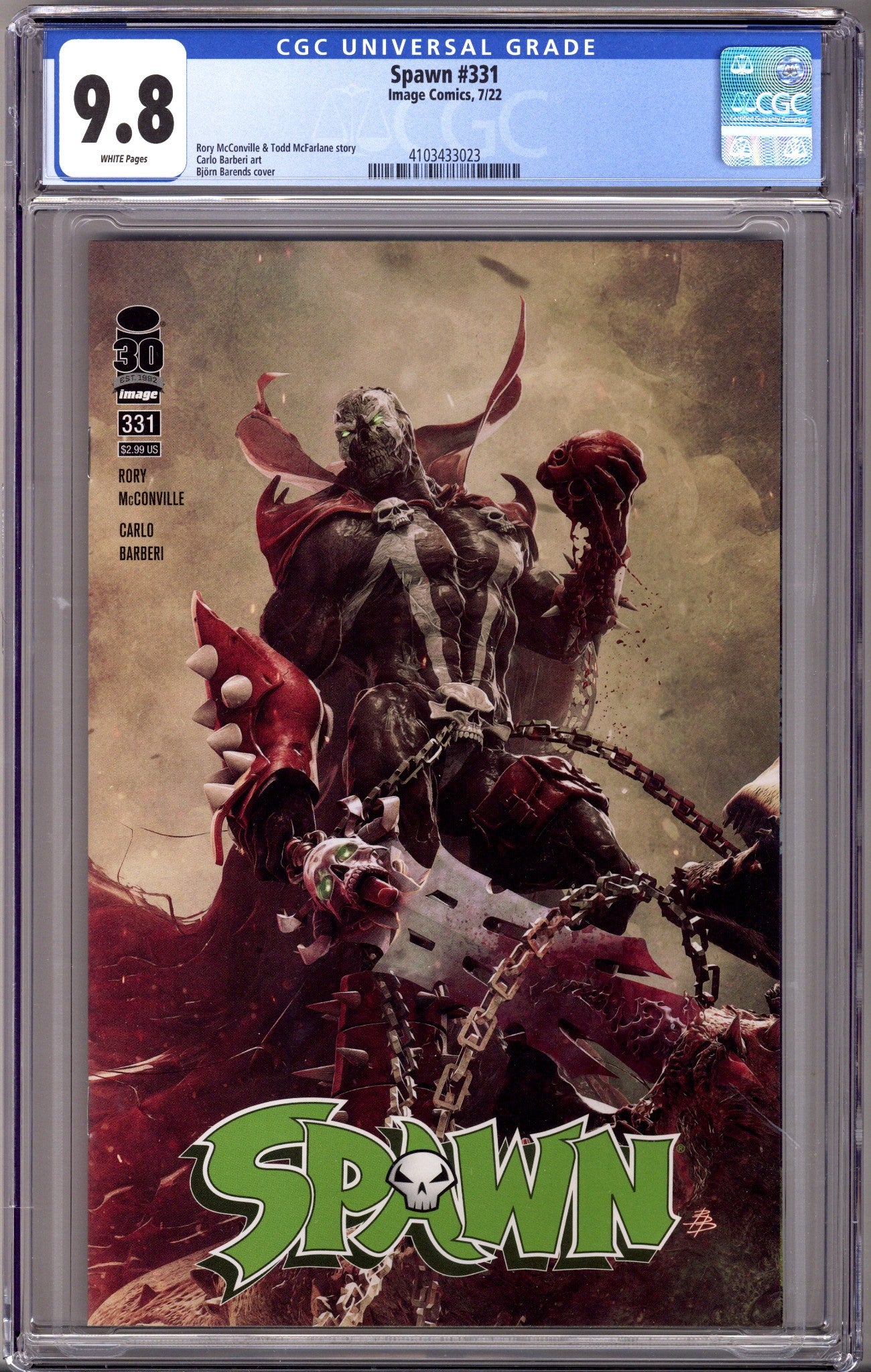 Spawn 331 CGC 9.8 (NM/M) (2022)