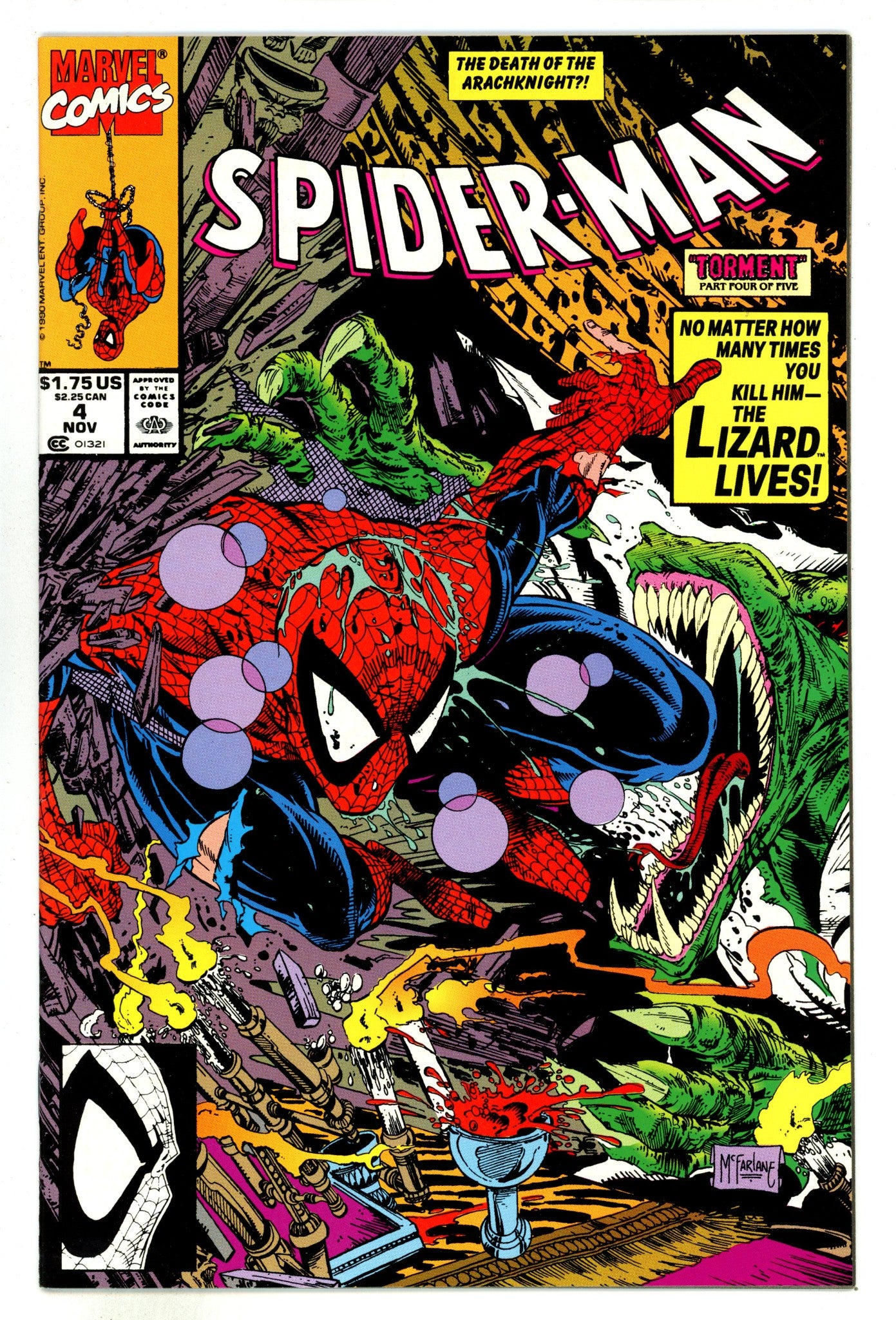 Spider-Man Vol 1 4 Mid Grade (1990) 