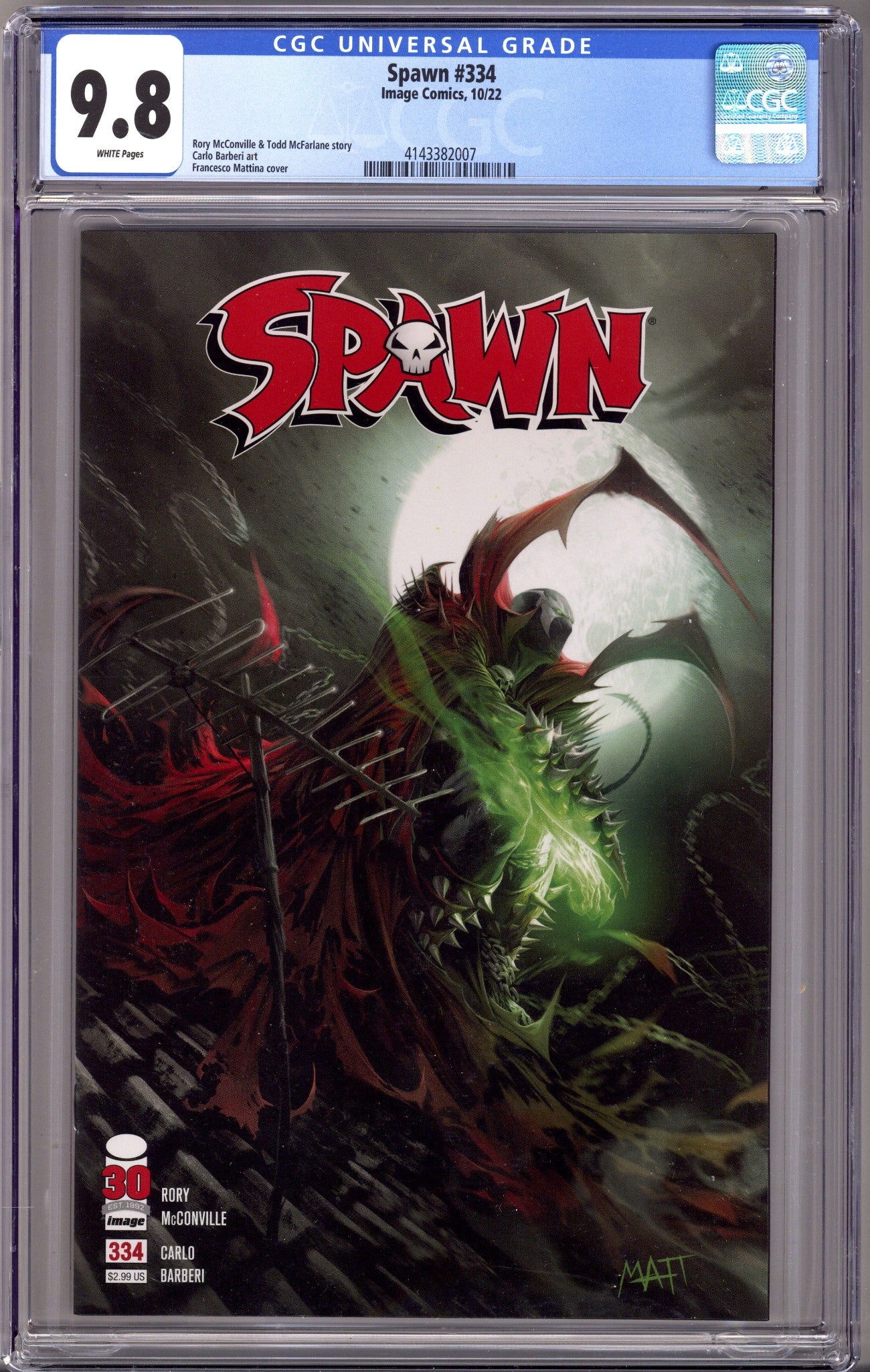 Spawn 334 CGC 9.8 (NM/M) (2022)