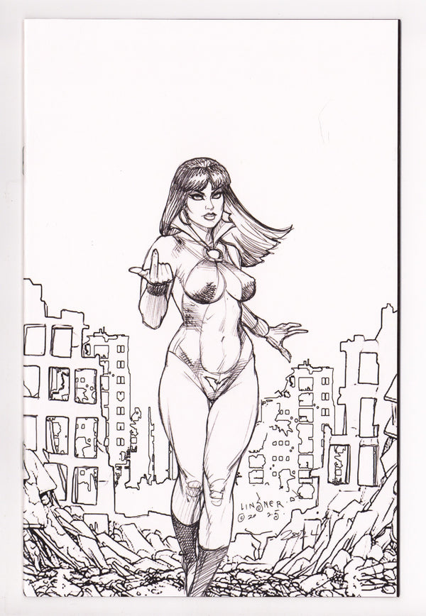 Vampirella Armageddon 3 Linsner B&W Virgin Incentive (2025)