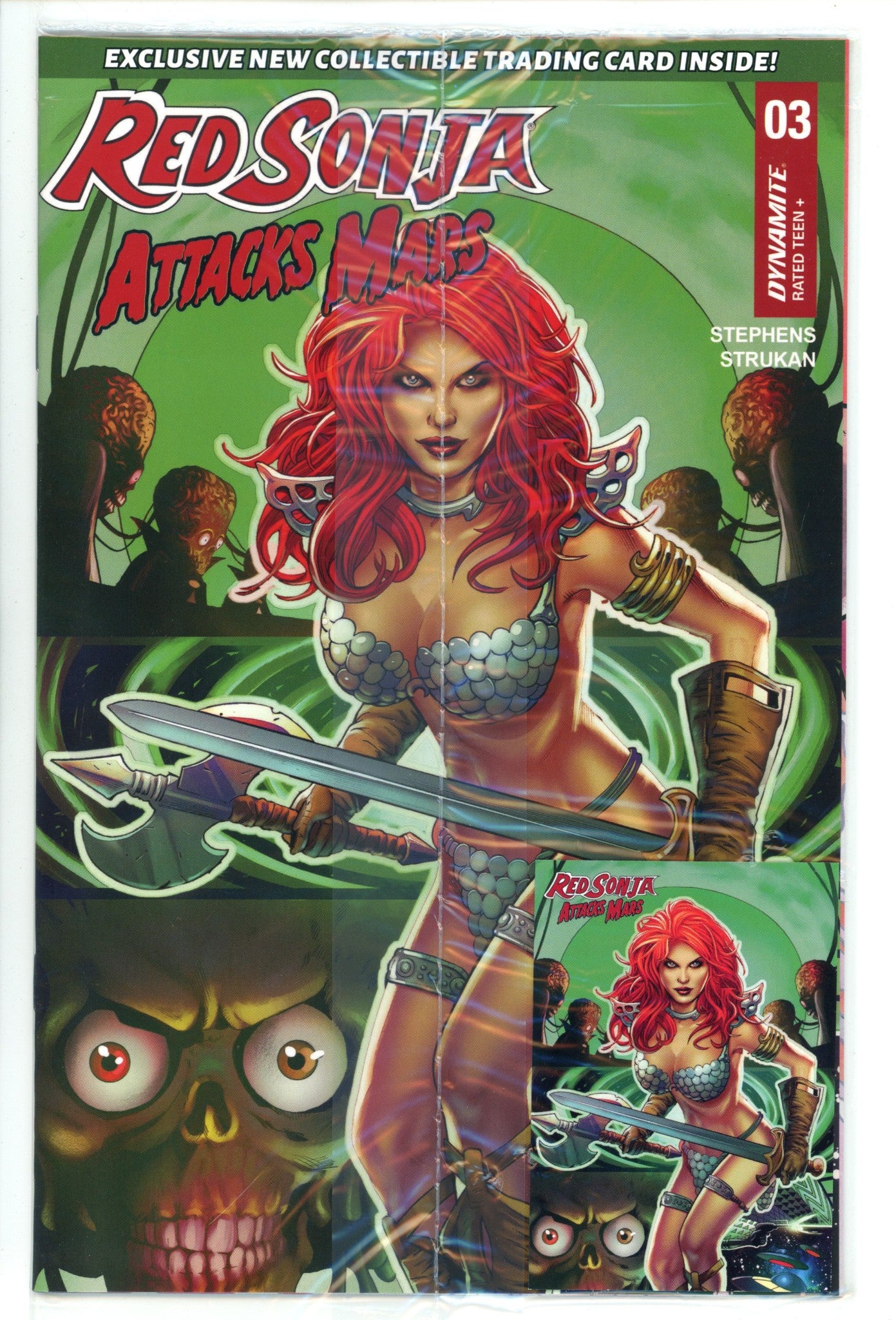 Red Sonja Attacks Mars 3 Land Variant (2025)