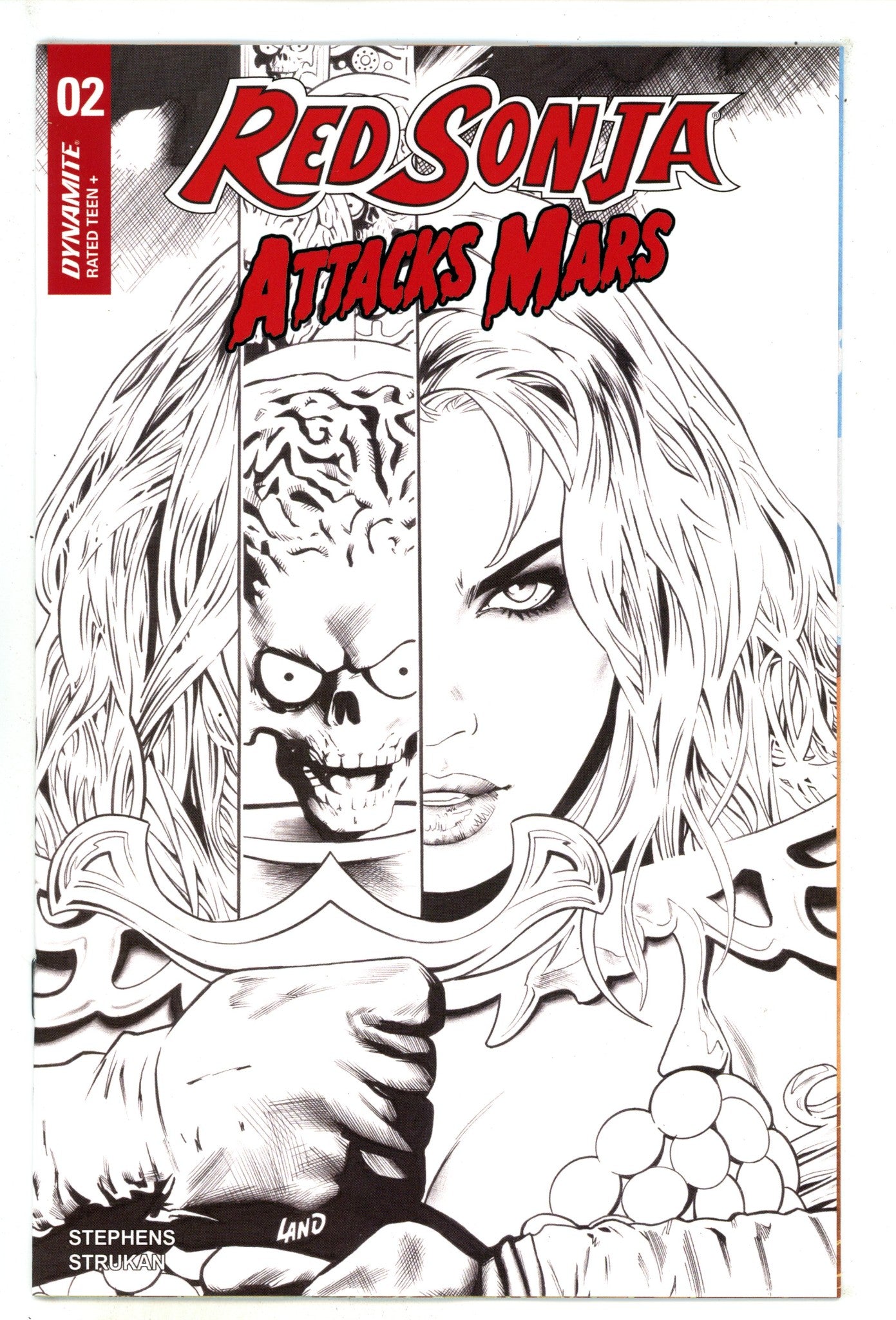 Red Sonja Attacks Mars 2 Land Virgin Incentive Variant (2025)