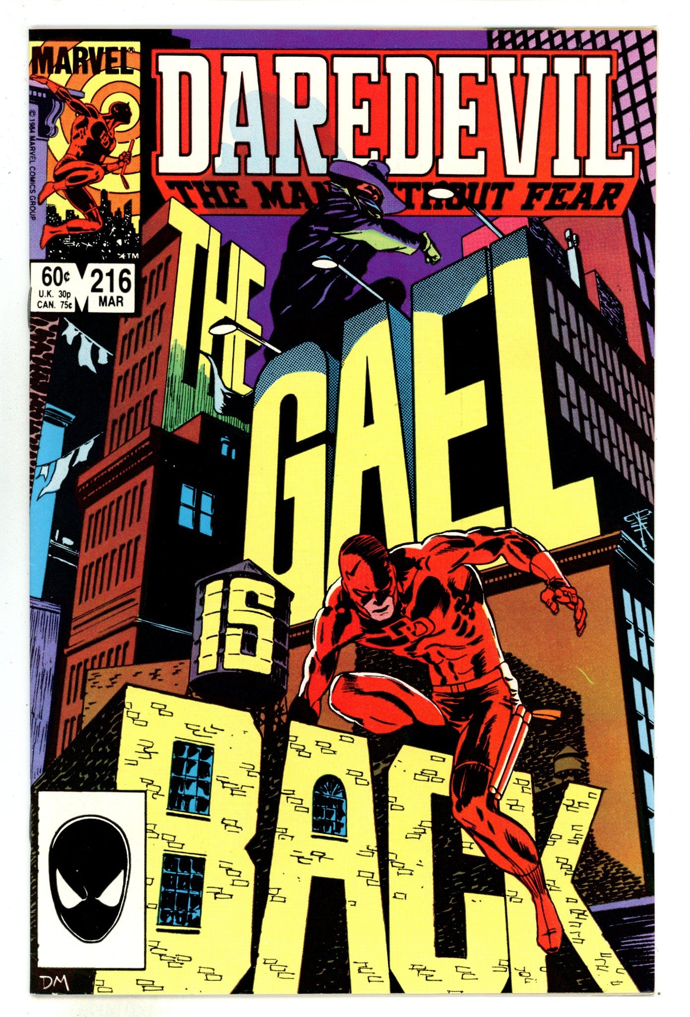 Daredevil Vol 1 216 High Grade (1985) 