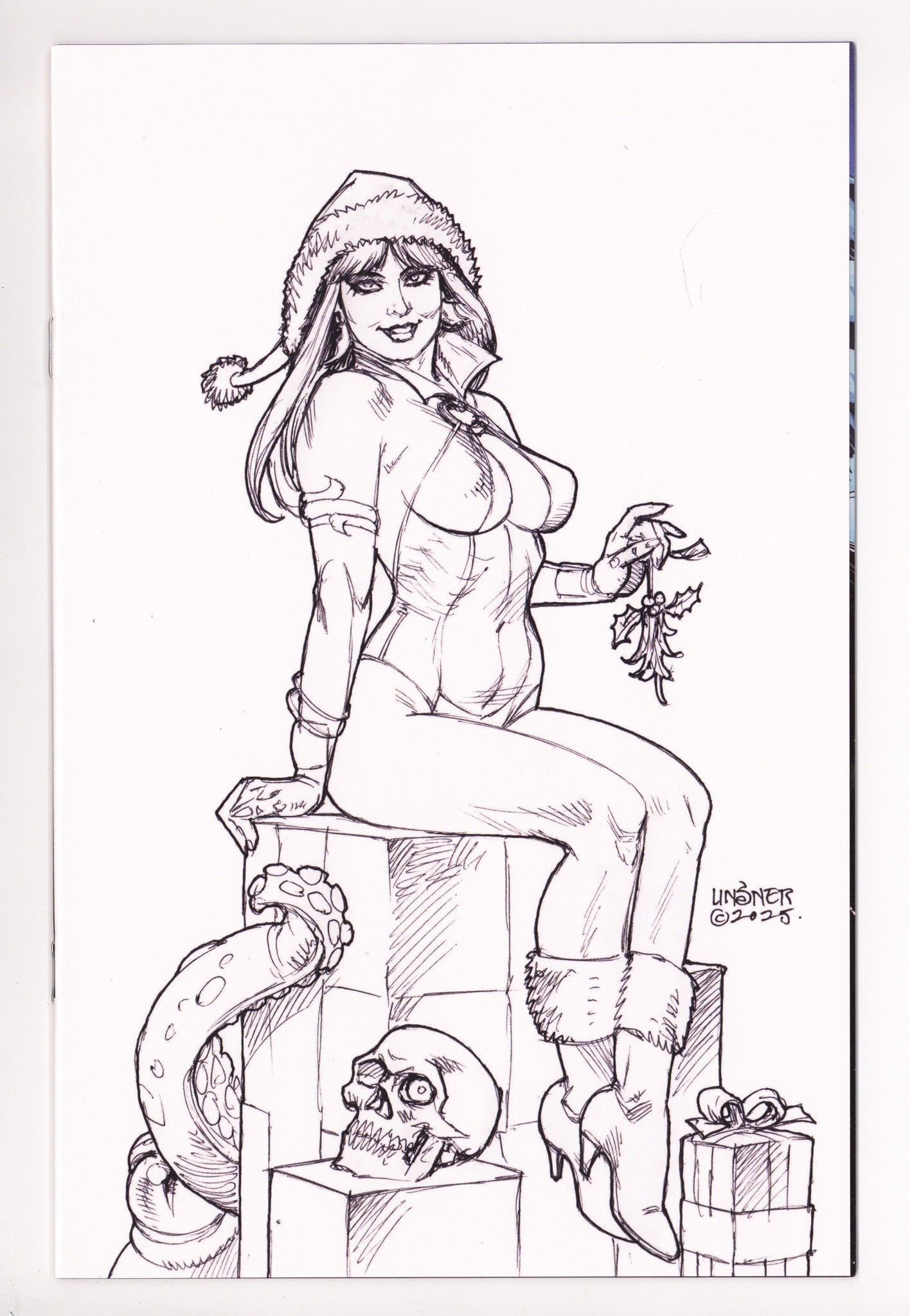 Vampirella Helliday Special 1 Linsner B&W Virgin Incentive (2025)