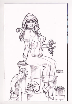 Vampirella Helliday Special 1 Linsner B&W Virgin Incentive (2025)
