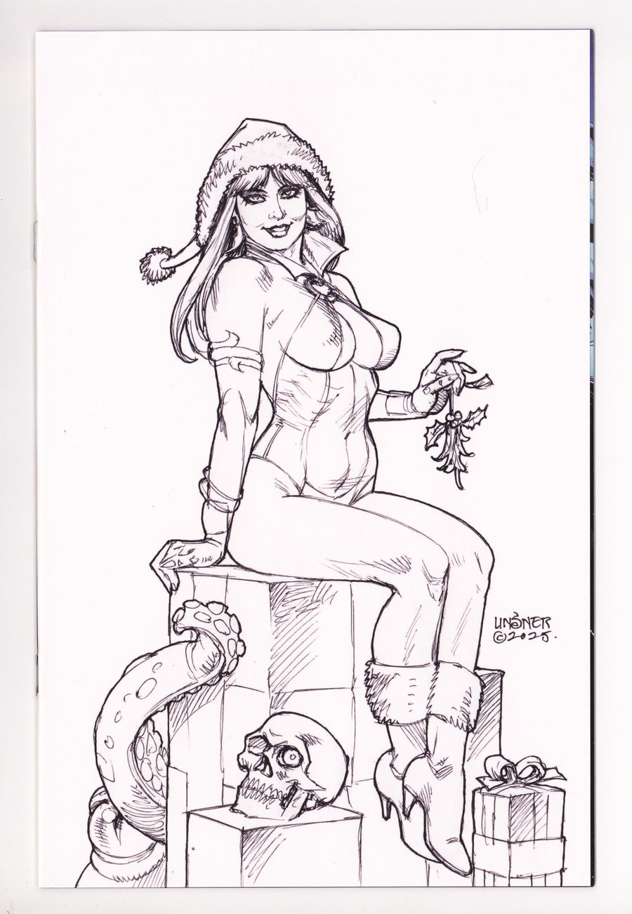 Vampirella Helliday Special 1 Linsner B&W Virgin Incentive (2025)
