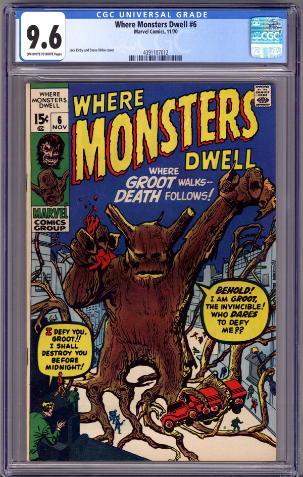 Where Monsters Dwell Vol 1 6 CGC 9.6 (NM+) (1970)