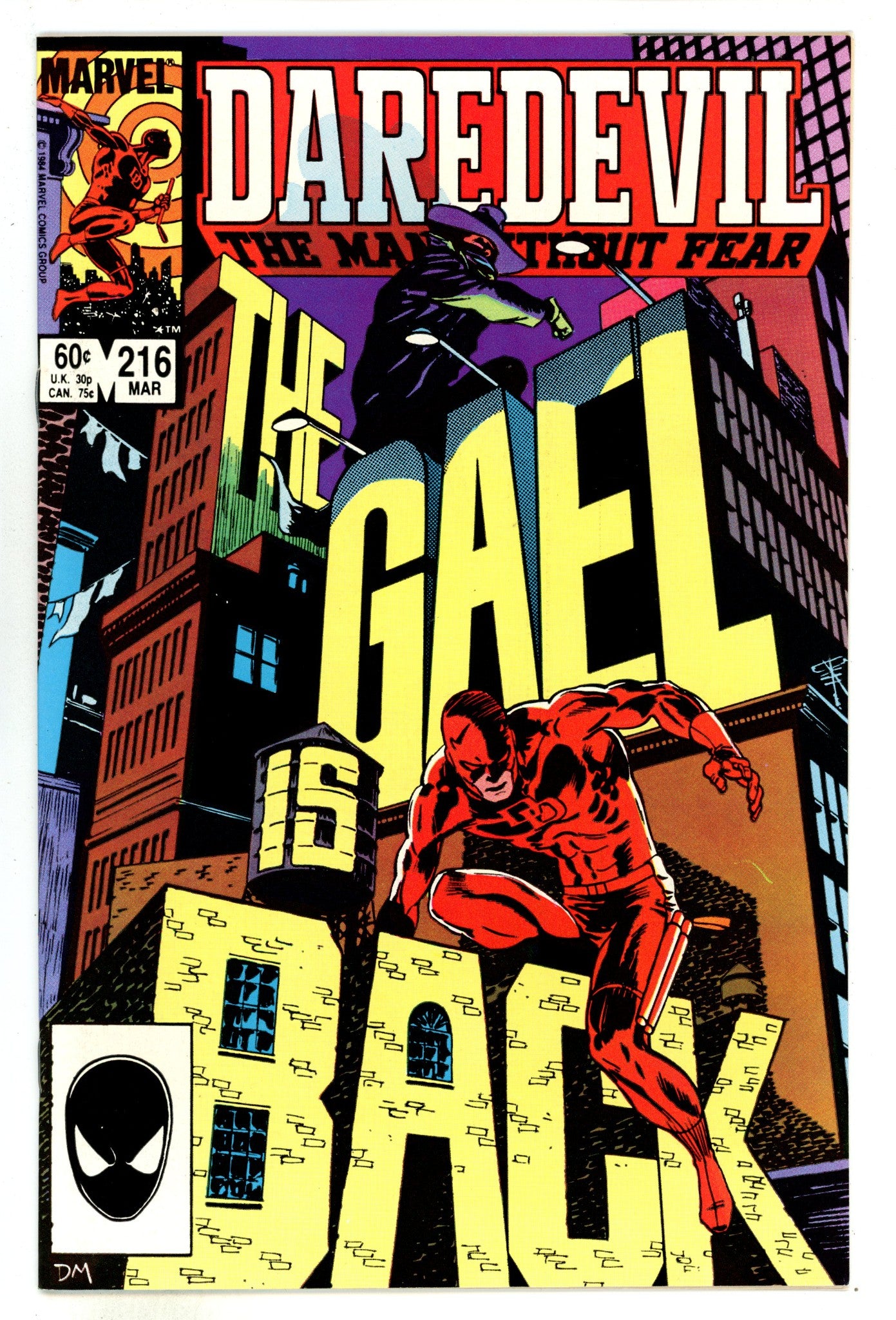Daredevil Vol 1 216 NM- (9.2) (1985) 