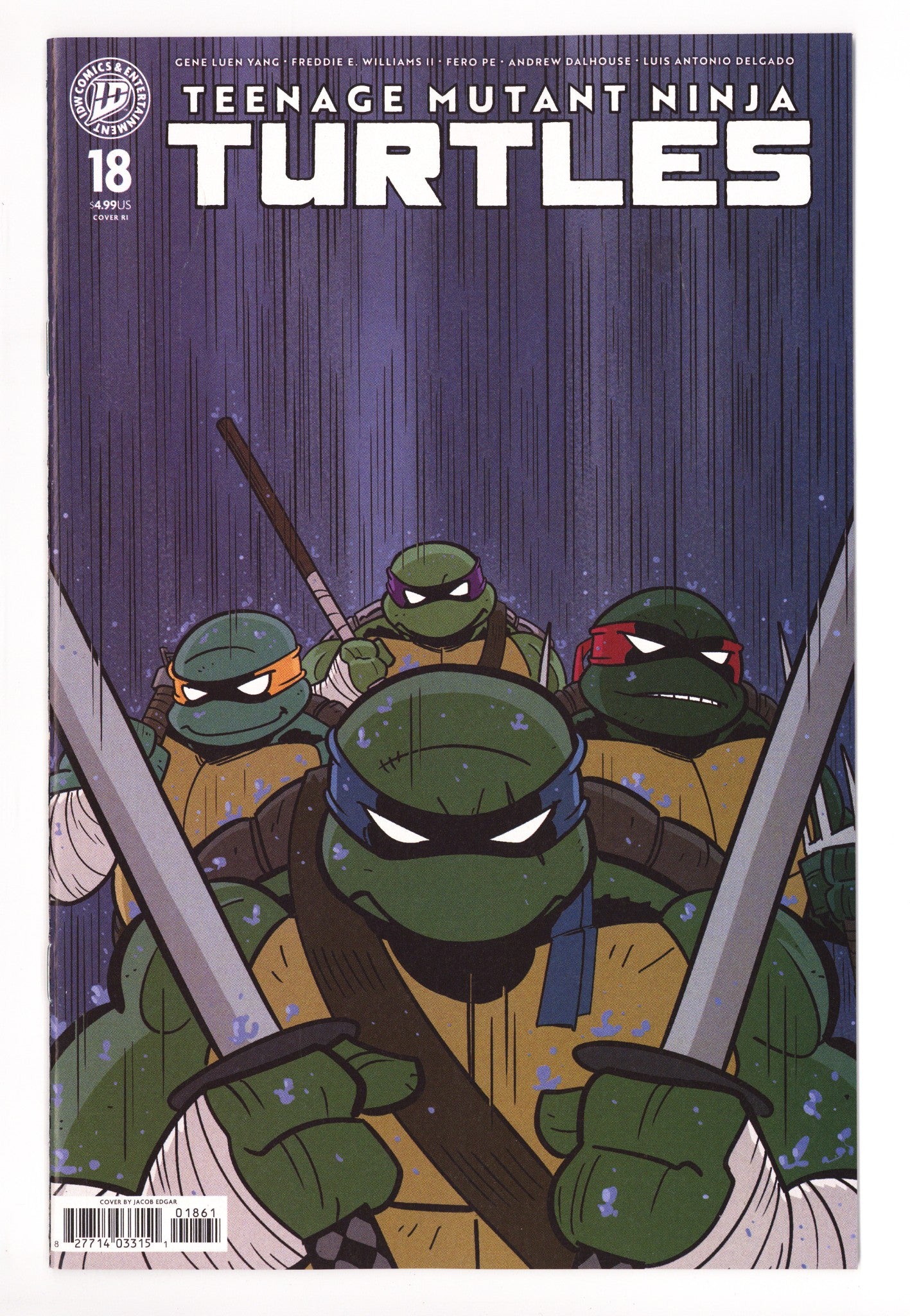 Teenage Mutant Ninja Turtles Vol 6 18 Edgar Incentive NM (2026)