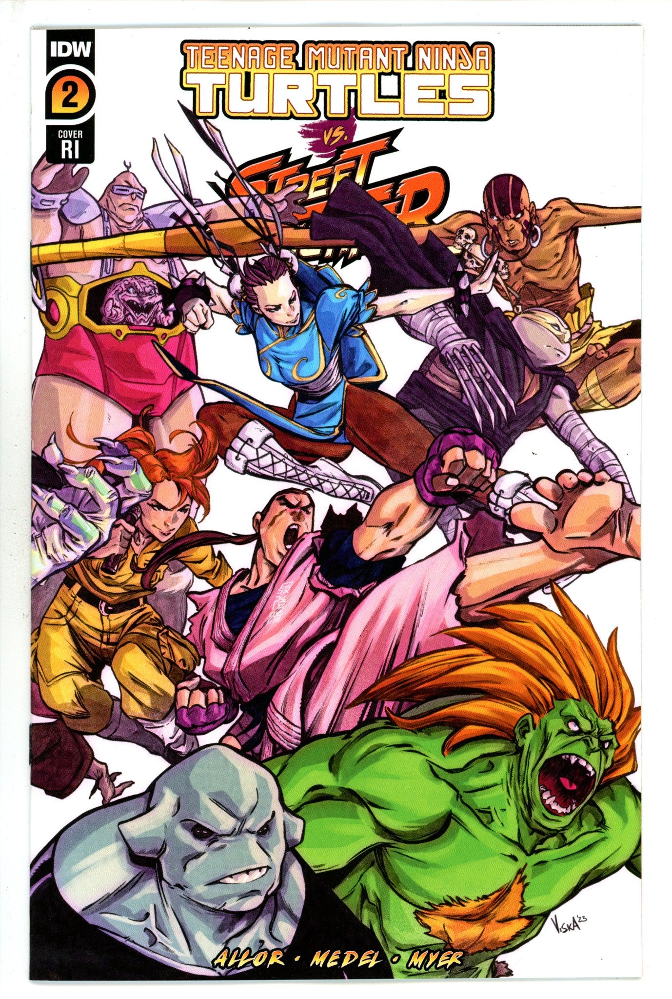 Teenage Mutant Ninja Turtles Vs Street Fighter 2 Federici Incentive Variant NM (2023)