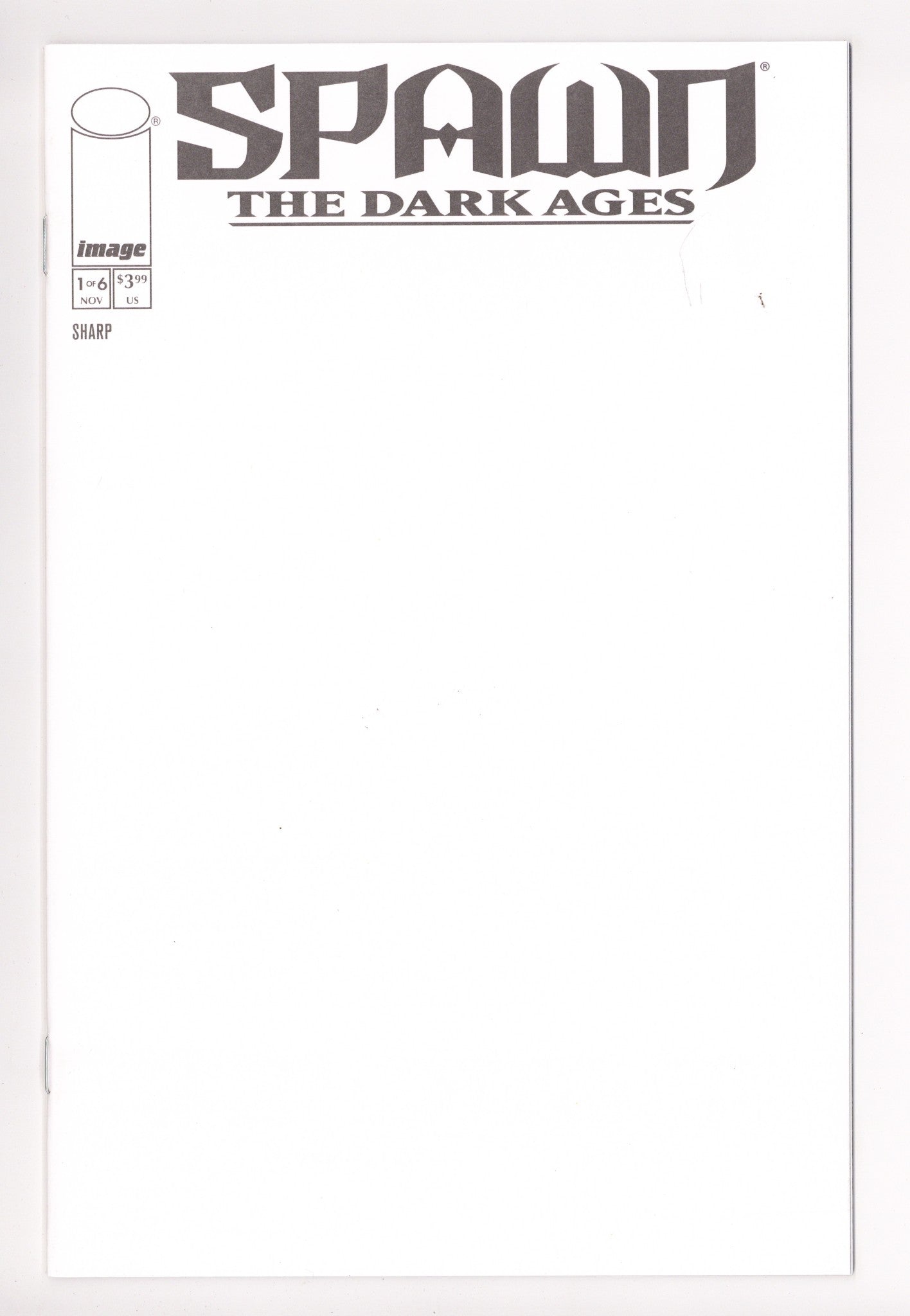 Spawn The Dark Ages Vol 2 1 Blank Variant (2025)