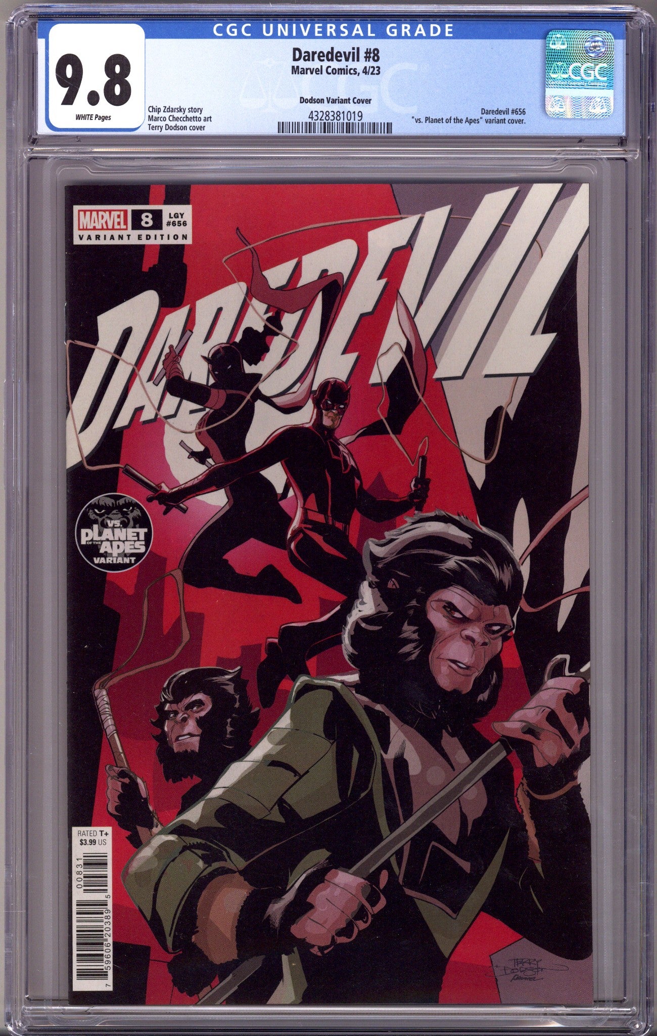 Daredevil Vol 7 8 Dodson Variant CGC 9.8 (2023)