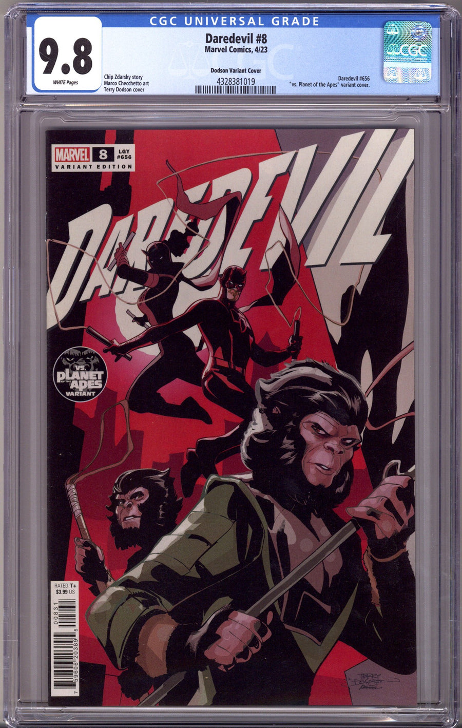 Daredevil Vol 7 8 Dodson Variant CGC 9.8 (2023)