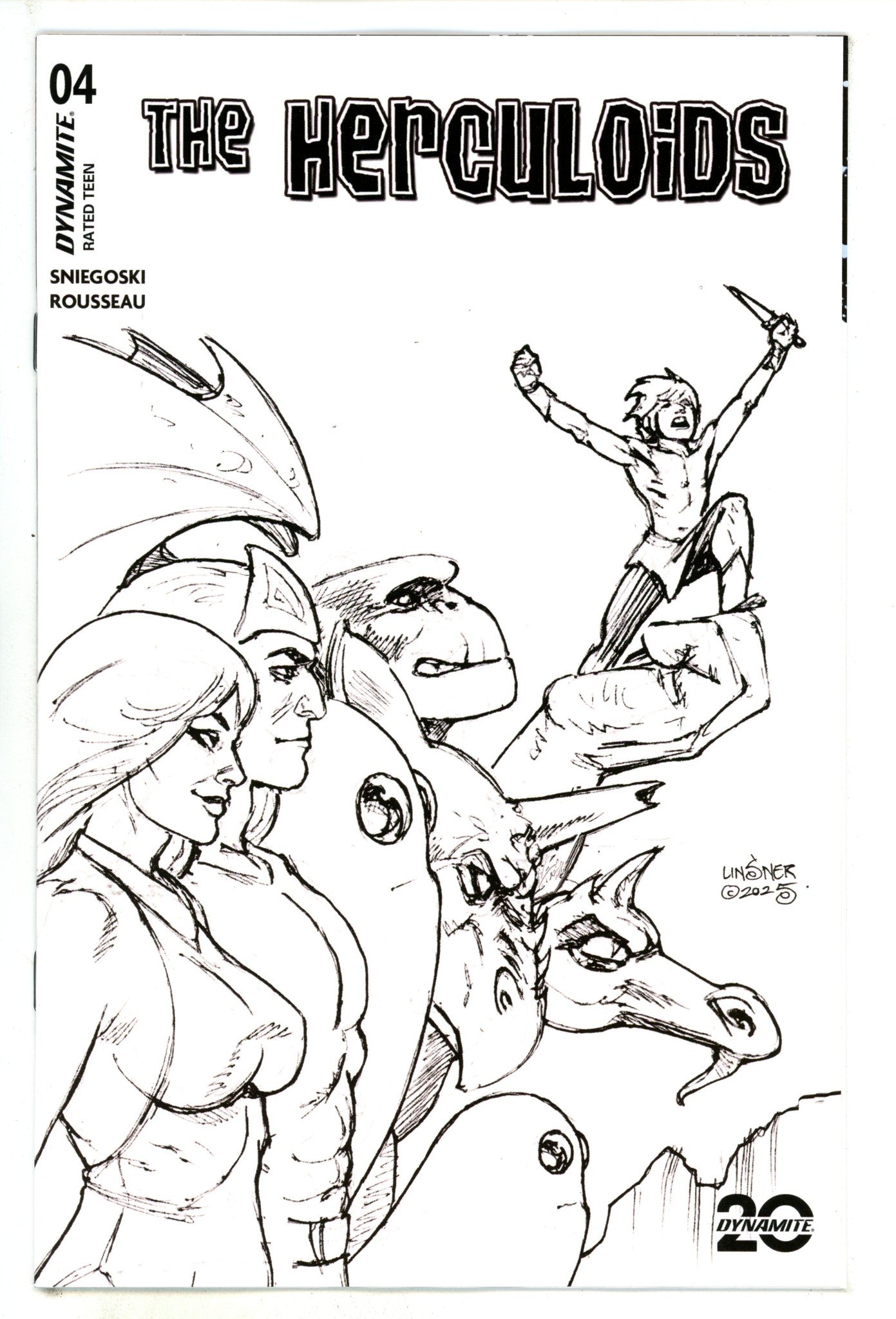 Herculoids 4 Linsner B&W Incentive Variant (2025)