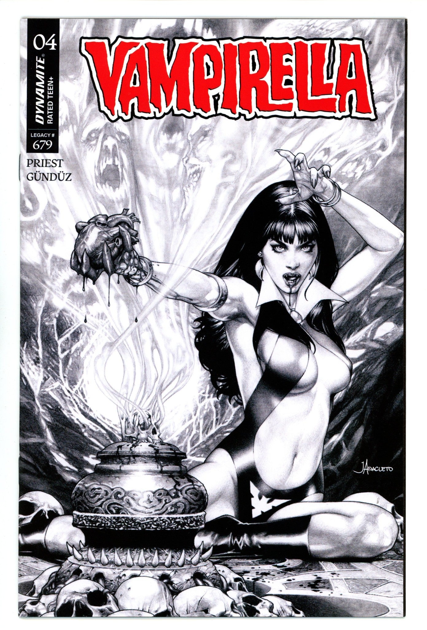 Vampirella Vol 8 4 Anacleto B&W Incentive (2025)