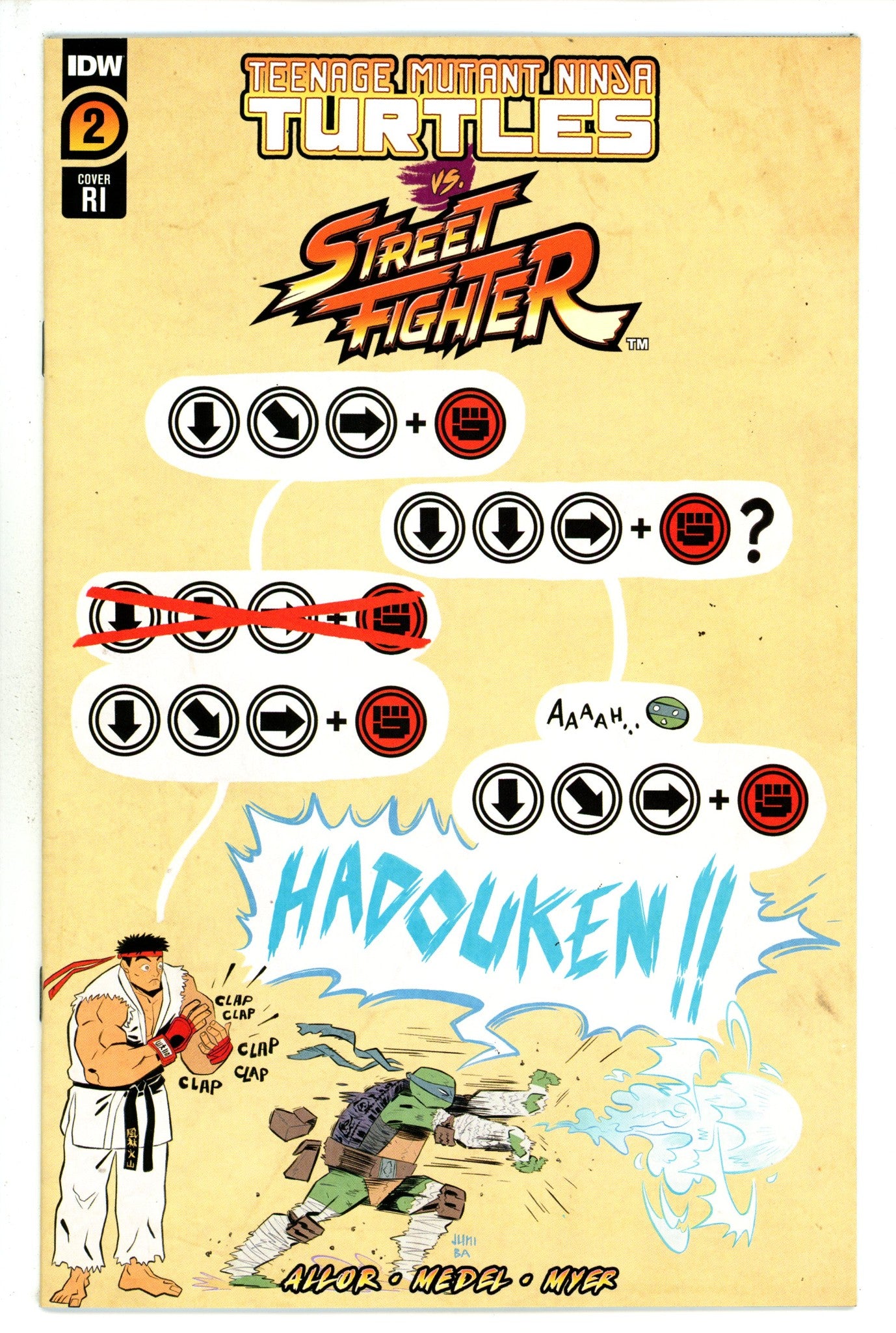 Teenage Mutant Ninja Turtles Vs Street Fighter 2 Ba Incentive Variant NM- (2023)