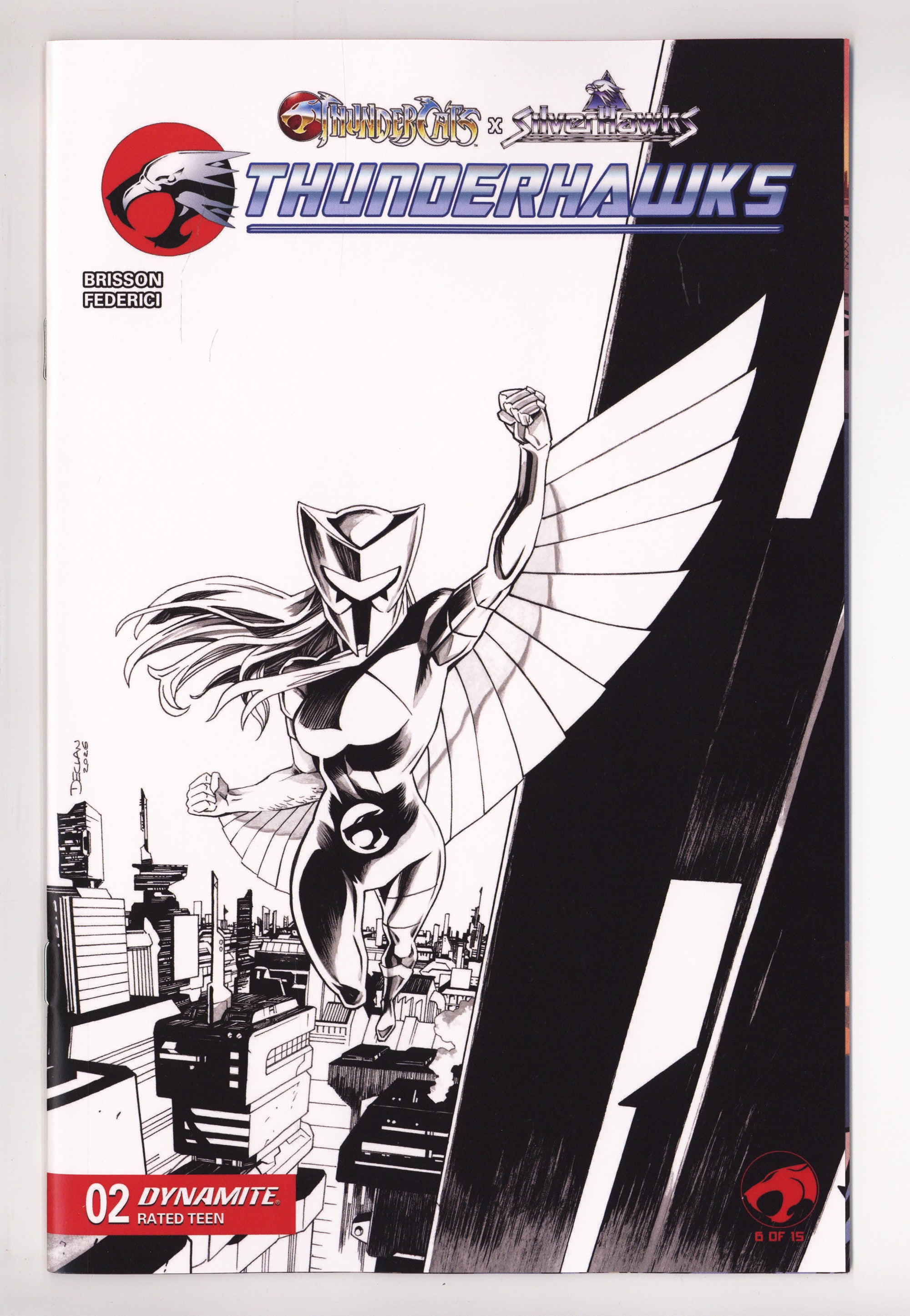 Thundercats X Silverhawks Thunderhawks 2 Shalvey B&W Variant (2026)
