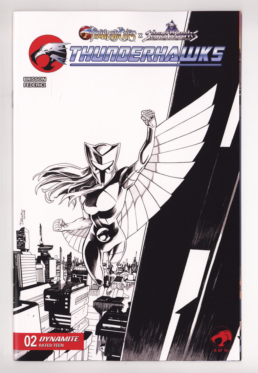 Thundercats X Silverhawks Thunderhawks 2 Shalvey B&W Variant (2026)