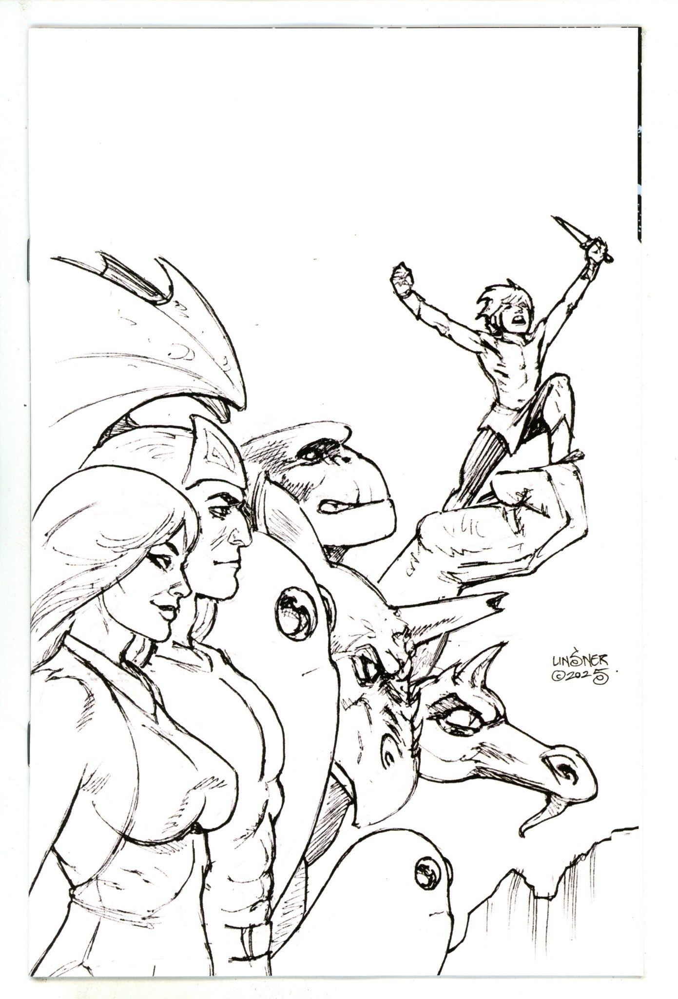 Herculoids 4 Linsner B&W Virgin Incentive Variant (2025)