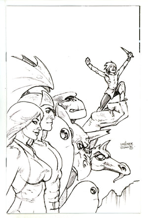 Herculoids 4 Linsner B&W Virgin Incentive Variant (2025)