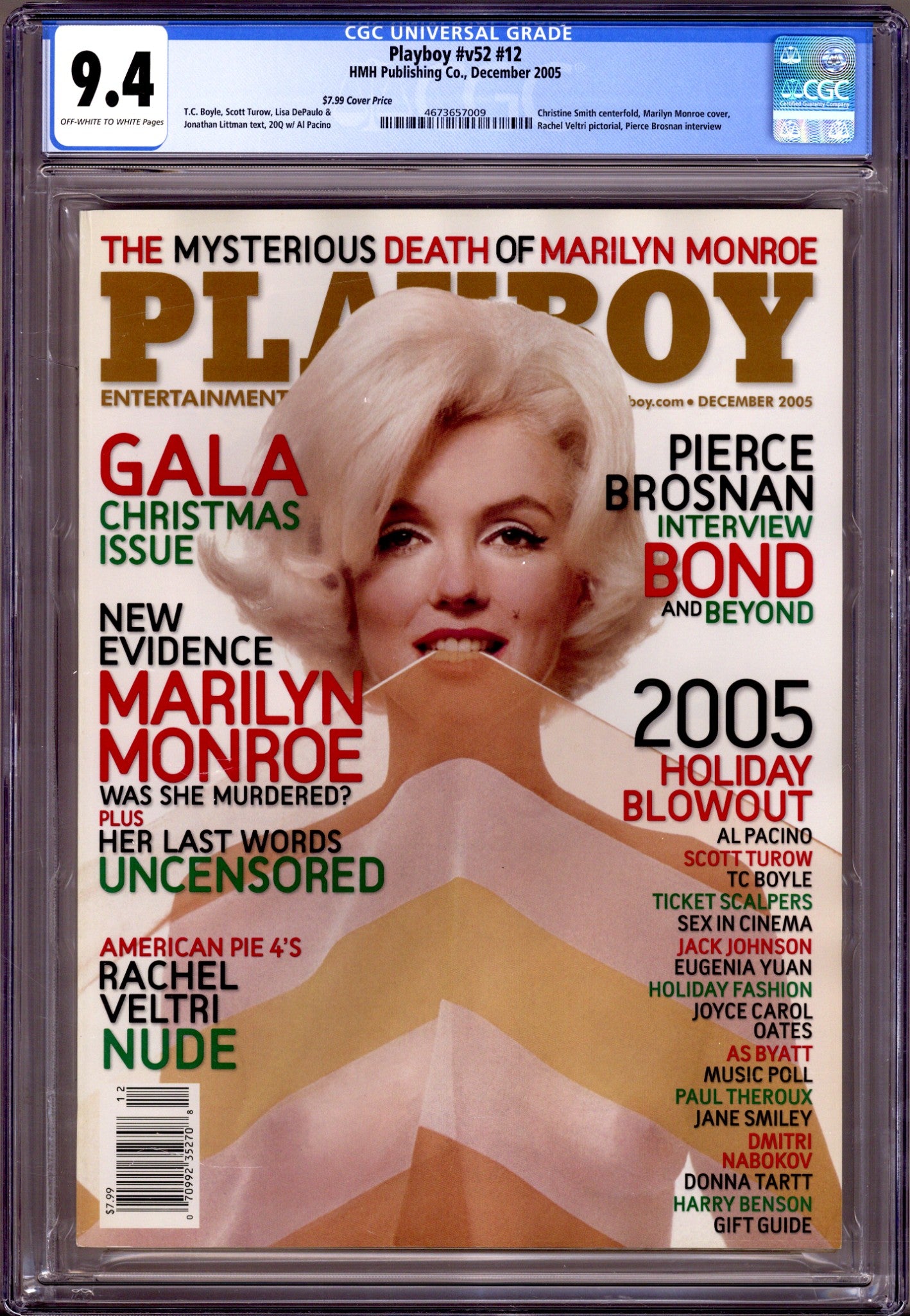 Playboy Vol 52 12 CGC 9.4 (NM) (2005) Canadian Price Variant 