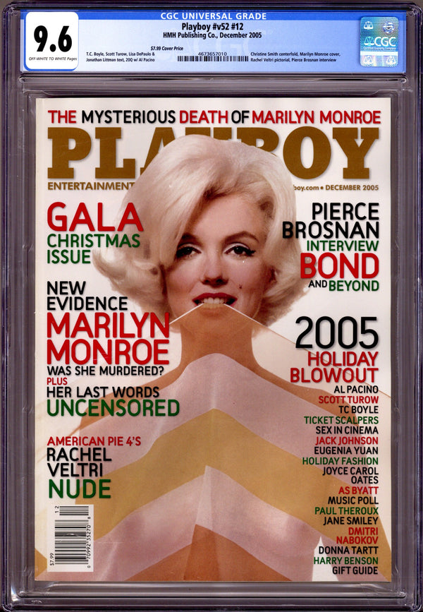 Playboy Vol 52 12 CGC 9.6 (NM+) (2005) Canadian Price Variant