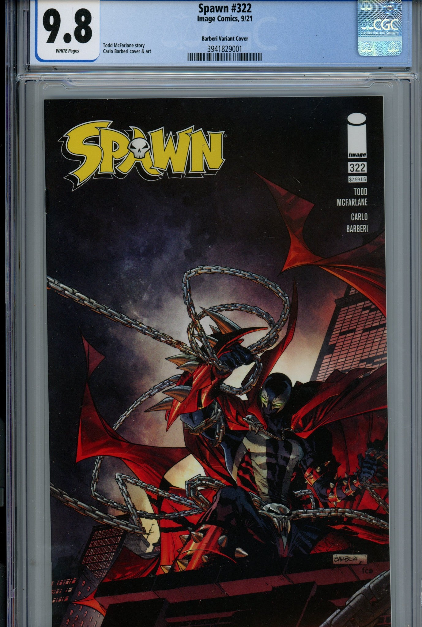 Spawn 322 CGC 9.8 (NM/M) (2021) Barberi Variant 