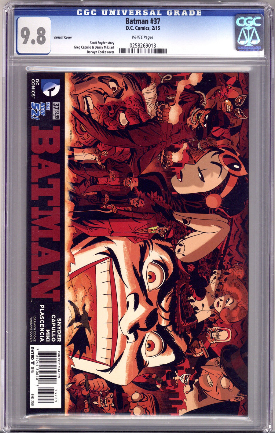 Batman Vol 2 37 CGC 9.8 (NM/M) (2015) Cooke Variant