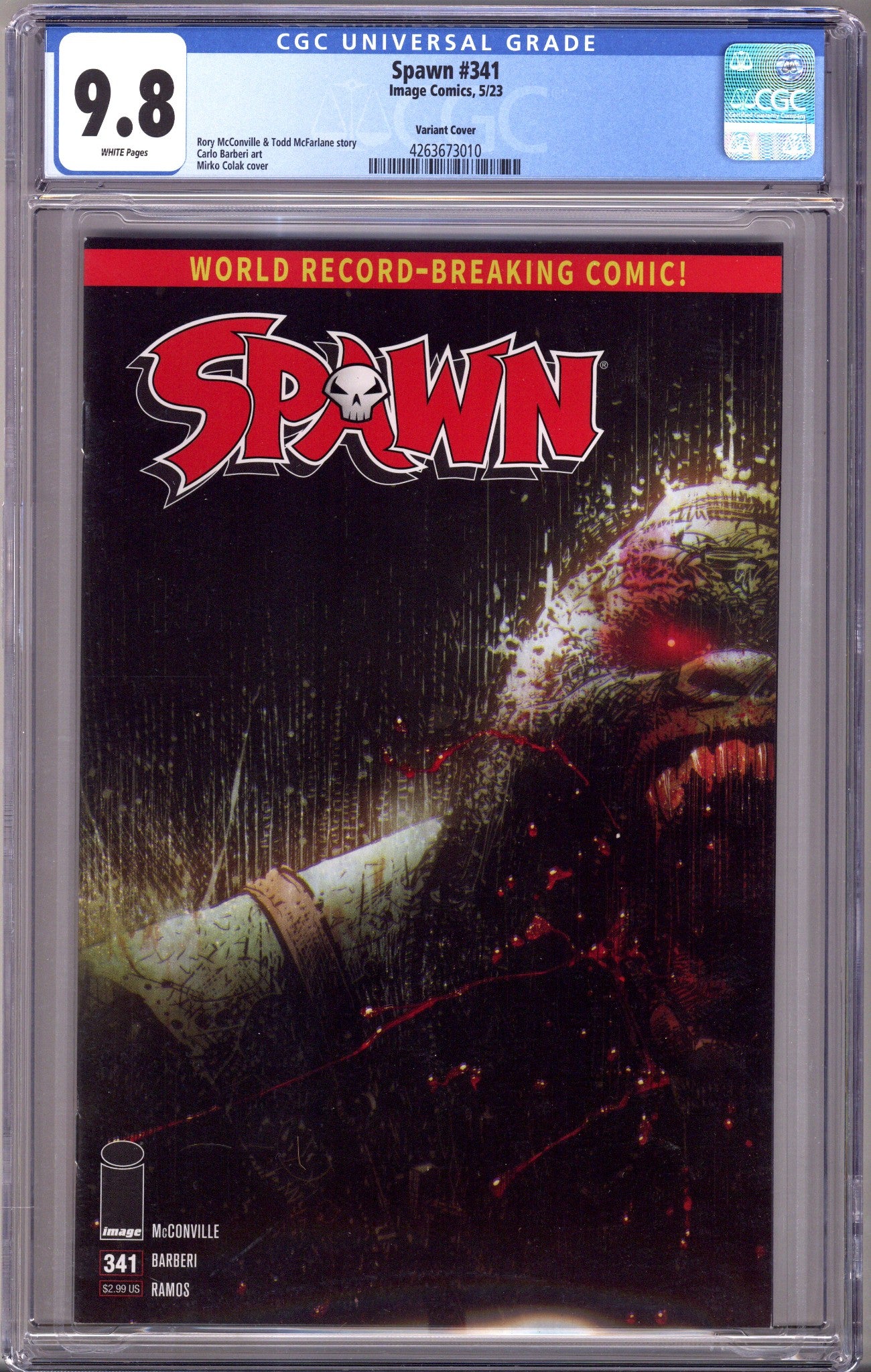 Spawn 341 CGC 9.8 (NM/M) (2023) Colak Variant