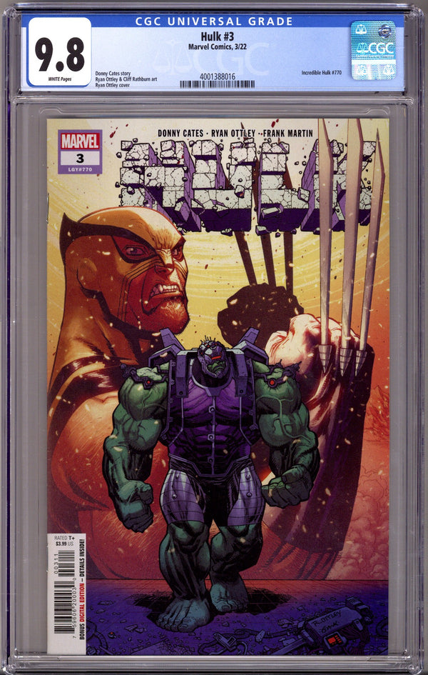 Hulk Vol 4 3 CGC 9.8 (2022)