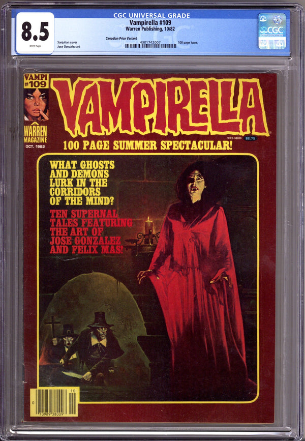 Vampirella Vol 1 109 Canadian Variant CGC 8.5 (1982)