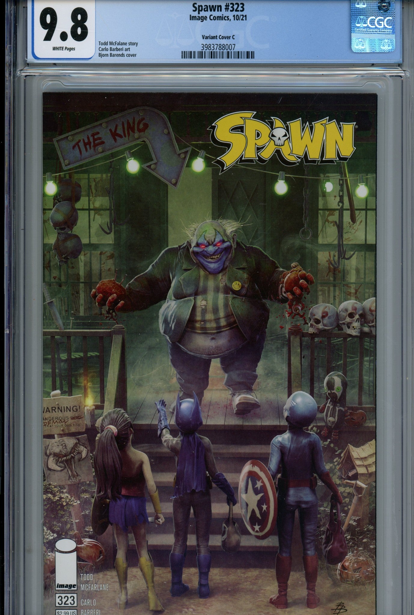 Spawn 323 CGC 9.8 (NM/M) (2021) Barends Variant 