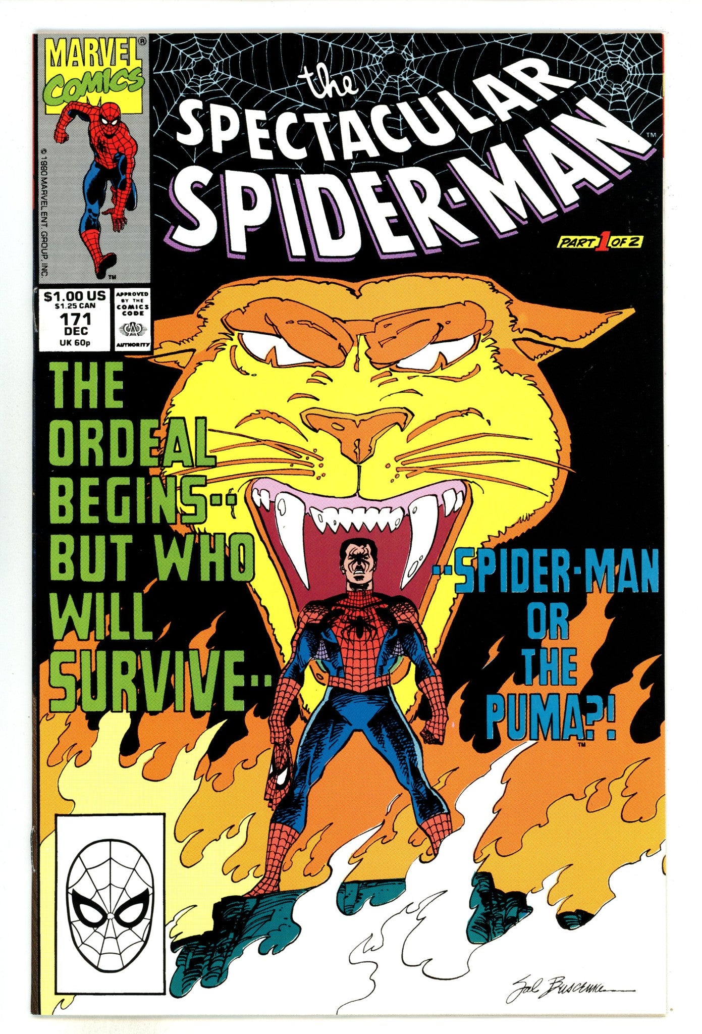The Spectacular Spider-Man Vol 1 171 NM- (9.2) (1990) 