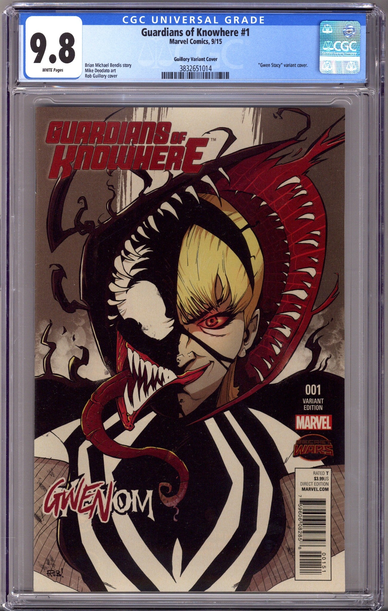 Guardians of Knowhere 1 Guillory Gwenom Variant CGC 9.8 (2015)