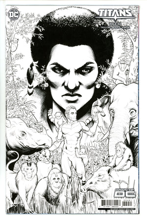 Titans Vol 4 4 Scott B&W Incentive Variant NM (2023)