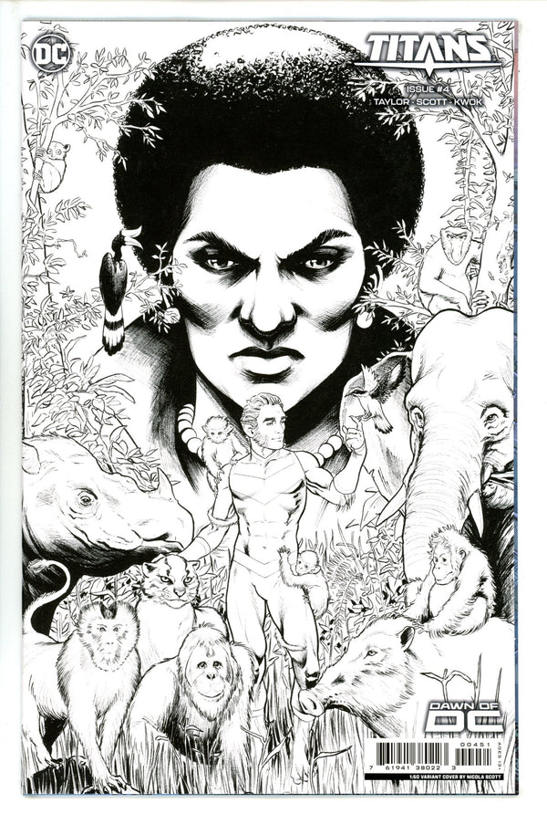 Titans Vol 4 4 Scott B&W Incentive Variant NM (2023)