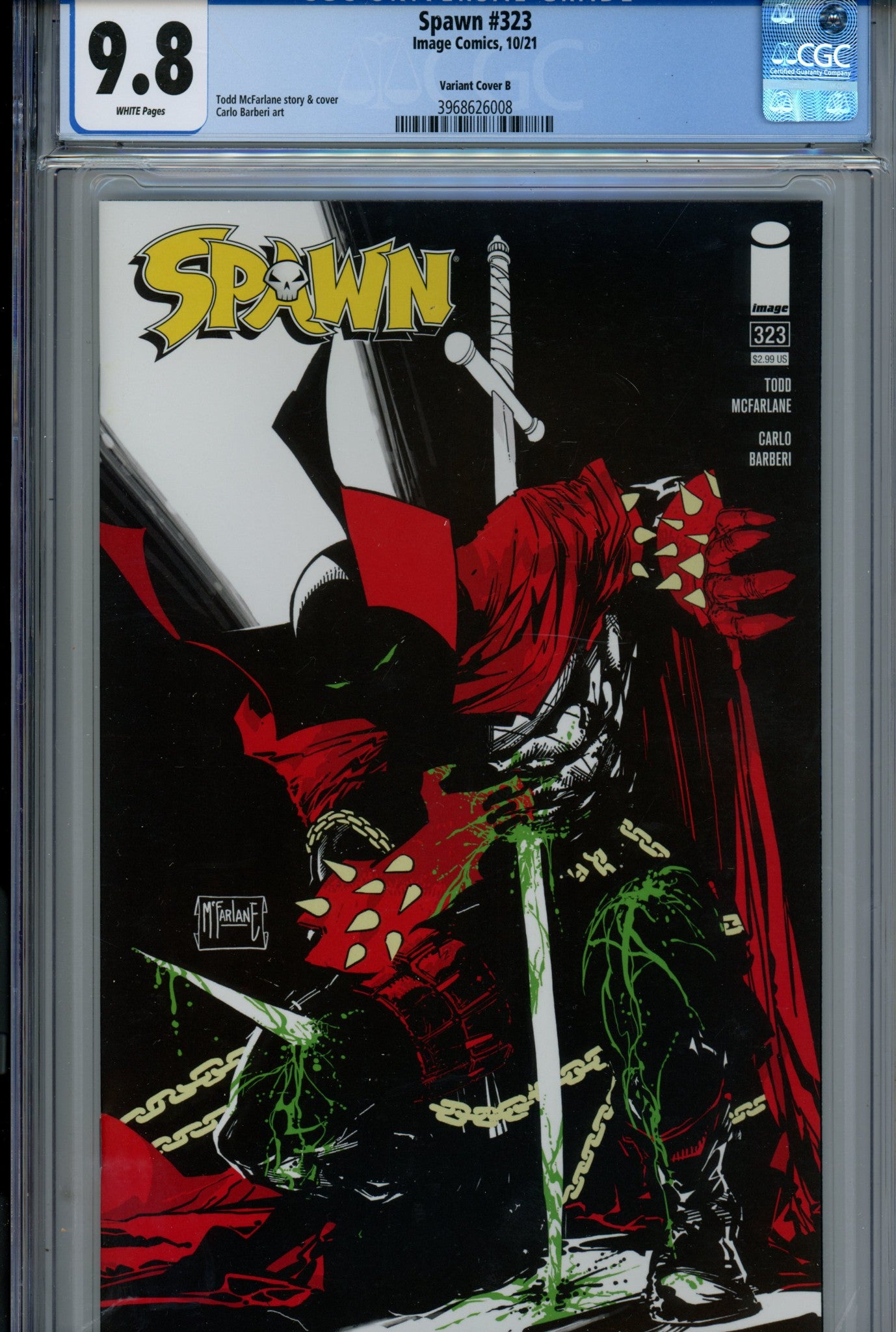Spawn 323 CGC 9.8 (NM/M) (2021) McFarlane Variant 