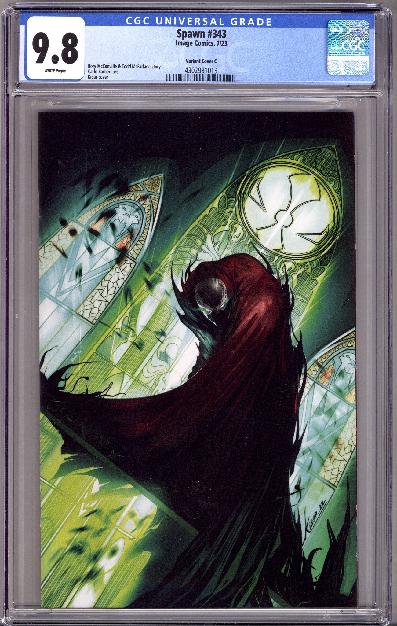 Spawn 343 CGC 9.8 (NM/M) (2023) Kibar Virgin Variant