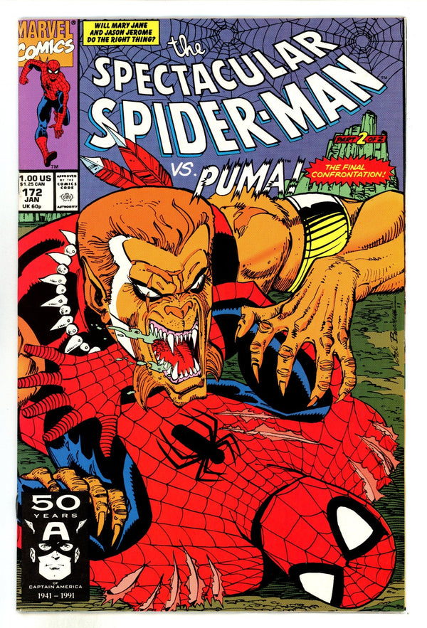 The Spectacular Spider-Man Vol 1 172  Mid Grade   (1991)