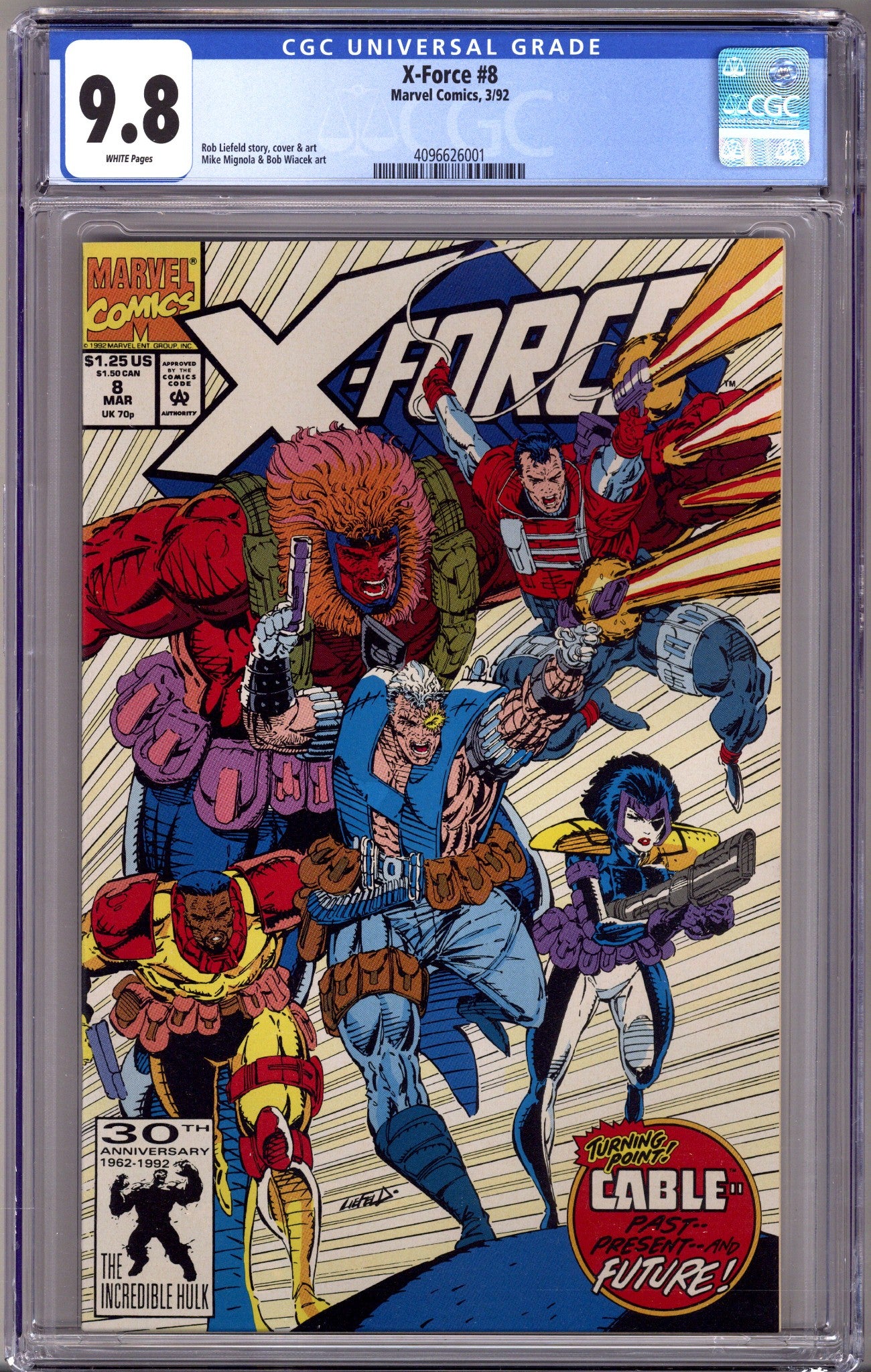 X-Force Vol 1 8 CGC 9.8 (NM/M) (1992) 